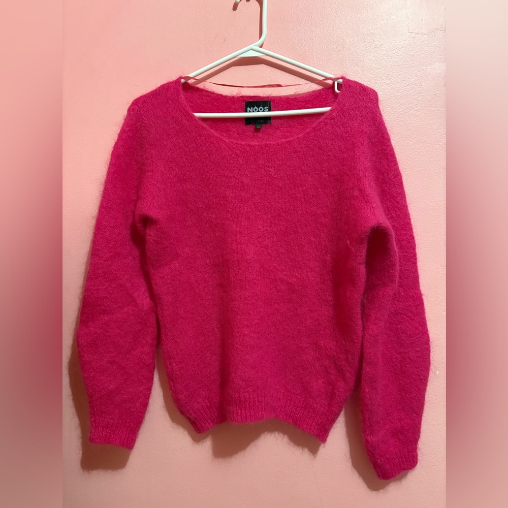 Mohair/Wool Hot Pink Sweater